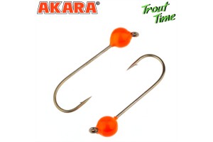 Джиг. Akara Trout Time Шар вольфрам 0, 7 г. 4 мм. кр. № 4 Orange (3шт)