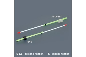 Кивок лавсановый двойной на силиконе NOD S-LS15 (120 мм, жёсткость 0, 20)