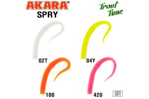 Силиконовая приманка Akara Trout Time SPRY 3.1 Shrimp 100 (10 шт.)