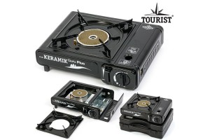 Плитка газовая в чемодане Tourist Keramik Guru TS-201 керамич. с переходником