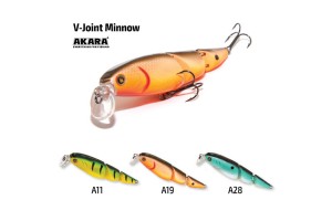 Воблер Akara V-Joint Minnow 95F 19 гр. (2/3 oz 3, 7 in) A11