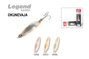 Блесна колеблющаяся Akara Legend Okunevaja со вставкой 60 мм 14 гр. Cu(Sil)