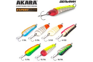 Блесна колеблющаяся Akara Expert Дельфин 65 мм 12 гр. 5/SIL