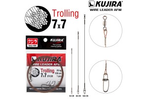 Поводок Kujira Trolling 7х7 (AFW) 0, 58 28 кг 100 см (1шт.)