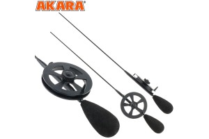Удочка зимняя Akara Ledeer N с катушкой под кивок (хлыст Hi Carbon fast)