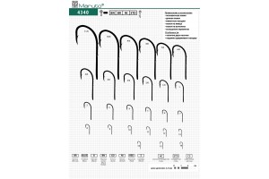 Крючки Maruto 4340 BR №14 (10 шт.) универсал