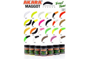 Силиконовая приманка Akara Trout Time MAGGOT 1,6 Tu-Frutti 451 (10 шт.)