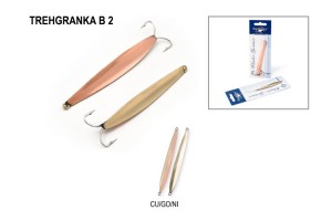 Блесна зимняя Spider Trehgranka В 7 гр. 50 мм Cu/Go/Ni двойник