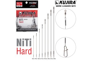 Поводок Kujira Hard никель-титан, жесткий 0, 25 мм 6 кг 10 см (2 шт.)