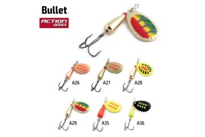 Блесна вращающаяся Akara Action Series Bullet 2 6 гр. 1/5 oz. A35