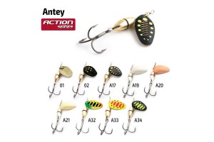 Блесна вращающаяся Akara Action Series Antey 3 7 гр. 1/4 oz. A32