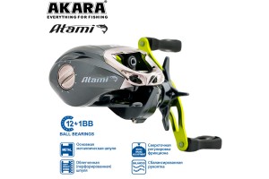 Катушка мультипликаторная Akara Atami AA20L 12+1bb кастинг.
