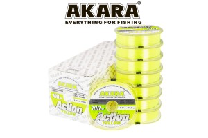 Леска Akara Action Yellow 100 м 0, 18 желтая