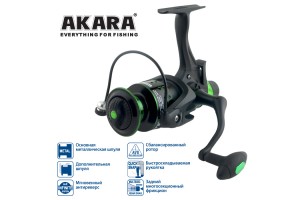 Катушка безынерционная Akara Geden Carp FG4000 3+1bb зап. шпуля