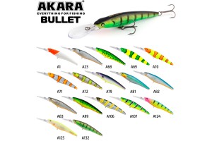 Воблер Akara Bullet 115F 16 гр. (4/7 oz 4, 5 in) A26