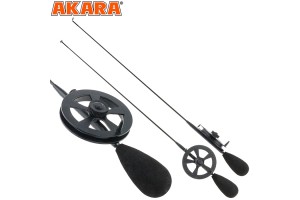 Удочка зимняя Akara Ledeer N с катушкой с тюльпаном (хлыст Hi Carbon fast)