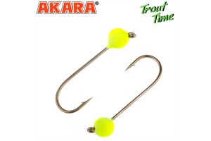 Джиг. Akara Trout Time Шар вольфрам 0, 7 г. 4 мм. кр. № 4 Yellow (3шт)