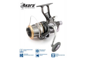 Катушка безынерционная Akara Big Carp 65A 10+1bb зап. шпуля с байтранером