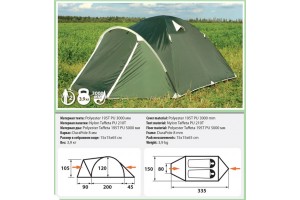 Палатка Comfortika Pamir 2