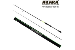 Спиннинг штекерный углепластик 2 колена Akara Teuri LS802 TX-30 (3, 5-12) 2, 44 м
