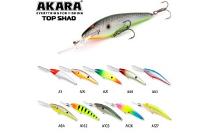 Воблер Akara Top Shad 105F 18 гр. (5/8 oz 4, 1 in) A126