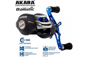 Катушка мультипликаторная Akara Ballistic AB20L 11+1bb кастинг.