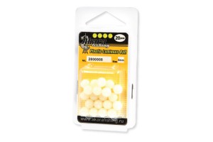 Шар пластик. Akara 2800008 8 мм (20 шт.) PWhite