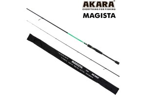 Спиннинг штекерный углепластик 2 колена Akara Magista MHMF 822 TX-20 (10, 5-35, 0) 2, 48 м