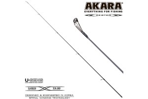 Хлыст углепластик для спиннинга Akara Zester IM7 (15-40) 2, 1 м
