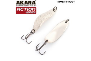 Блесна колеблющаяся Akara Action Series River Trout 45 11 гр. 2/5 oz. Sil