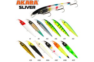 Воблер Akara Sliver 120F 12 гр. (3/7 oz 4, 7 in) A187