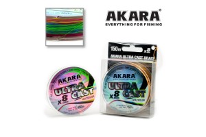 Шнур Akara Ultra Cast X-8 Multicolor 150 м 0, 18