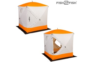 Палатка зимняя Fish 2 Fish Куб 2, 2х2, 35 м с юбкой в чехле утепленная