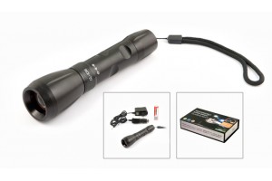 Фонарик ручной 1 криптон Cree Led К96 влагозащ. + з/у