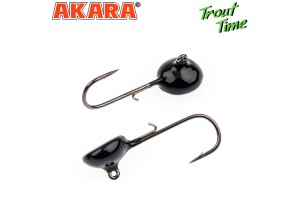 Джиг. головка Akara Trout Time Таблетка 2 гр. кр. № 4 Black (3шт)