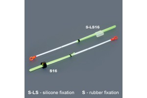 Кивок лавсановый двойной на силиконе NOD S-LS16 (120 мм, жёсткость 0, 20)