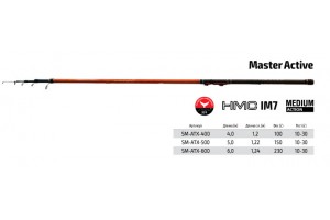 Удочка телескопическая углепластик д/с S Master Active TX-20 6, 0 м