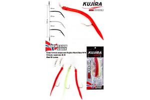Снасточка морская Kujira Nord Sea №4 (3Gum 8/0 Red-Lumo)