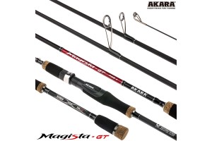 Спиннинг штекерный углепластик 2 колена Akara Magista GT L702 (2, 5-11) 2, 1 м