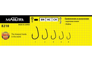 Крючки Maruto 8210 BN № 1 Carp Pro (8 шт.) карповый