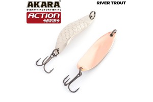 Блесна колеблющаяся Akara Action Series River Trout 45 11 гр. 2/5 oz. Sil-Cu