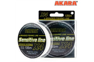 Шнур Akara Sensitive Line White 135 м 0, 25