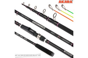 Удилище телескопическое углепластик фидерное 3 колена Akara Experience Tele TX-30 120 гр. 3, 3 м