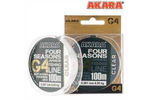Леска Akara G4 Four Seasons 100 м 0,133