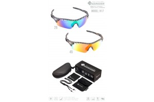Очки поляризационные Tagrider N17-45 Gold Red Mirror