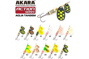 Блесна вращающаяся Akara Action Series Aglia Tandem 1/3 8 гр. 2/7 oz. A03