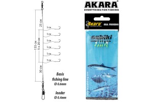 Сабик Akara 2502005 №4 фосфор (6 кр.)