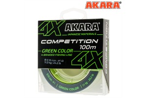 Шнур Akara Competition Green 100 м 0, 14