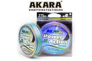 Шнур Akara Power Action X-8 Multicolor 275 м 0, 50