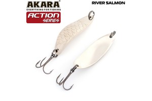Блесна колеблющаяся Akara Action Series River Trout 55 14 гр. 1/4 oz. Sil